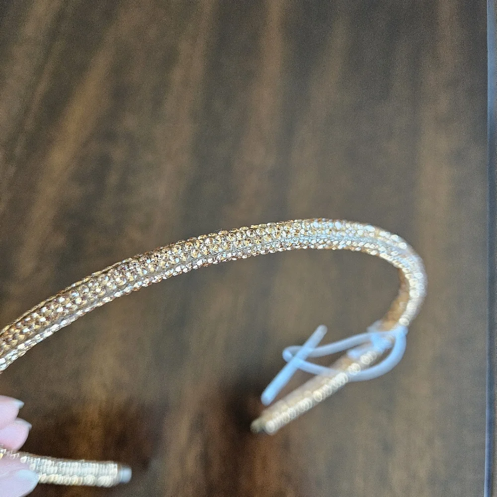 Crewcuts Girls Crystal Headband, Gold